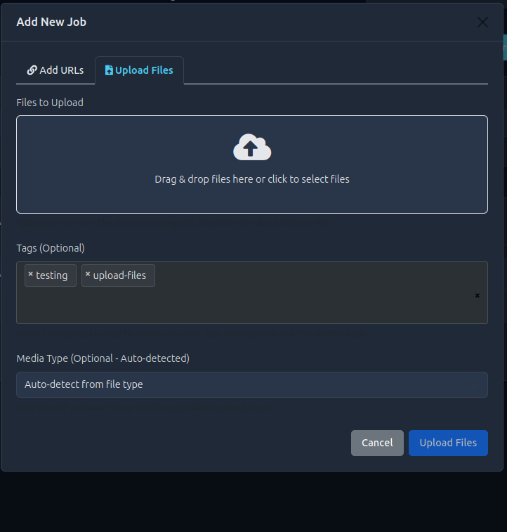 File Upload Interface